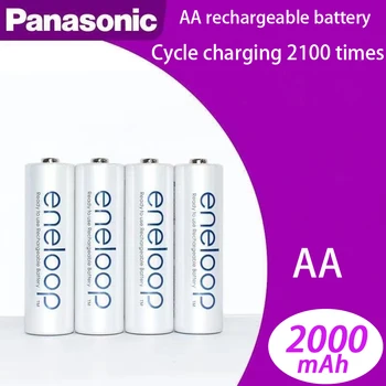 100% NOV Panasonic Eneloop Originalne Baterije Pro AA 1,2 V 2100mAh NI-MH Fotoaparat Svetilka Igrača Vnaprej Napolnjene Baterije za ponovno Polnjenje