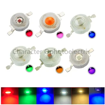 10pcs High Power LED Sijalka 1-3W Roza, Vijolične barve RGB SMD Diode Led Čip Za 3W-18W Spot Luči Downlight