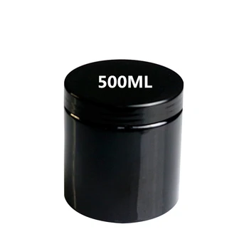 12pcs 500g Prazno Big Black Kozmetični Posode Plastične Krema za Roke Kozarec Za Obraz, Krema Facial Cleanser Kozmetične embalaže