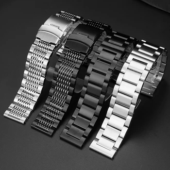 20 mm 22 mm 24 mm Natančnost Jeklena Watch Band za Casio Jekla Pasu EFR-303L EQB-501 EF-S500/S510 moška Zapestnica Watchband