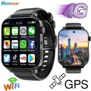 2024 Novo 1.99 Palčni 4G Klic RAM, 4 GB ROM 64 GB Smart Watch Dual Camera Bitje Testiranje GPS, Wifi Nepremočljiva Športnih Moških Smartwatch