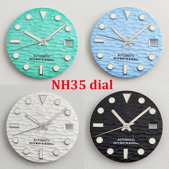 28.5 mm NH35 izbiranje Watch izbiranje zelena svetleča izbiranje Primerne za NH35 NH36 gibanje watch pribor Watch orodje za popravilo