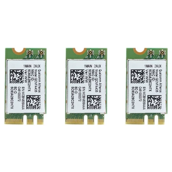3X Brezžični Adapter Card Za Qualcomm Atheros QCA9377 QCNFA435 802.11 AC 2.4 G/5 G NGFF za KARTICO WIFI, Bluetooth 4.1