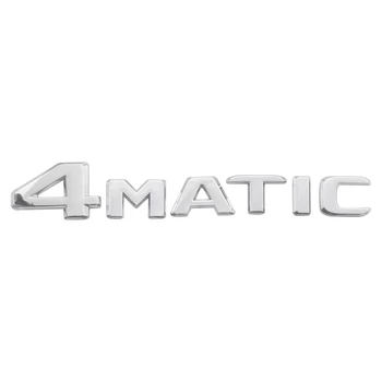 4MATIC Srebro Auto Prtljažnik Vrata Fender Odbijača Značko Nalepko Emblem Lepilni Trak, Nalepki Zamenjava za Mercedes-Benz