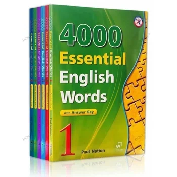 6 Knjig/set 4000 Bistvenega pomena angleške Besede Barvno Nova Različica angleški Učni Vodnik angleški Knjigi Libros Livros