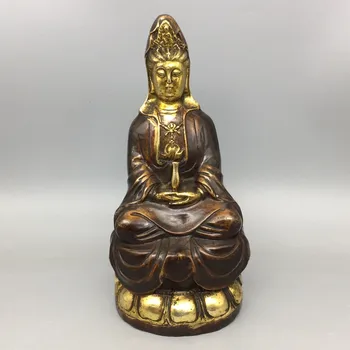 Baker Gilding Guanyin Bodhisattva Kip Okras Doma Dekoracija Dodatna Oprema Za Dnevni Sobi Budizem Molite Kai Guang Okraski