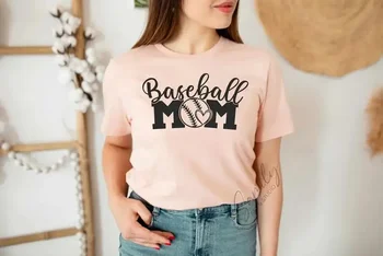 Baseball Mama Rojstni dan, Baseball majica Svg, Hej Baseball Dekle, T-shirt, Ženske Kawaii Bombaž Fashion Majica 100% bombaž