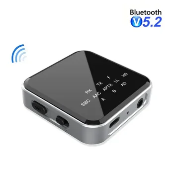 Bluetooth Sprejemnik Oddajnik BT 5.2 Aptx HD LL Prilagodljivi RCA 3,5 mm Priključek AUX Brezžična Zvočna kartica za Prostoročno Razpis Za TV Car PC