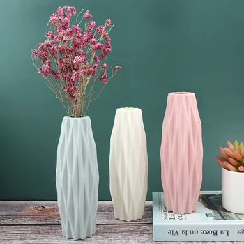 Cvet Vazo Dekoracijo Doma Plastično Vaza Bela Imitacije Keramični Cvetlični Lonček
