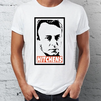 Grafični Vrhovi & Tees moška T Majica s Christopher Hitchens Bombažne Tkanine Posadke Vratu Oblikovalec T-srajce Za Moške Osnovne Camiseta