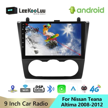 Leekooluu Android 10.1 avtoradio 2 Din Multimedia Player, GPS Navigacija Bluetooth DSP Carplay Za Nissan Teana Altima 2008-2012