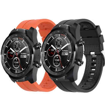 Manžeta Za Ticwatch Pro 2020 Trak Za Ticwatch Pro 3 GPS/GTX/E2/S2 Silikonsko Zapestnico Zamenjati trak Pametno Gledati Dodatki