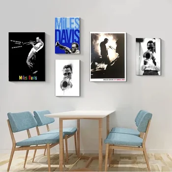 Miles Davis Plakat Kraft Papir, Kraft Papir Letnik Plakat Steno Umetnosti Slikarstva Študija Estetske Umetnosti Majhnosti Stenske Nalepke