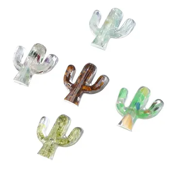 Mini Steklo Kaktus Figurice Okraski, Namizno Obrti Okras Miniaturni Rastlin Darilo Za Dekoracijo Doma Lutke Dodatki