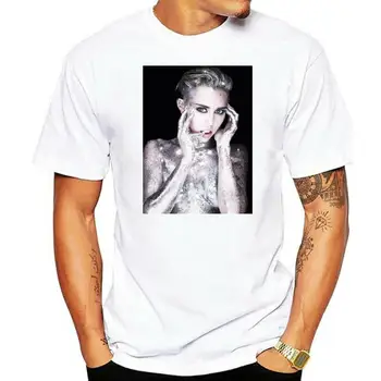 Moški t-shirt Miley Cyrus Obraz Majica s kratkimi rokavi tshirt Ženske majica s kratkimi rokavi