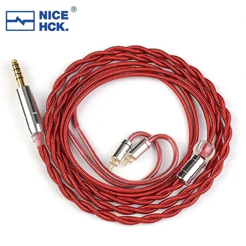 NiceHCK RedAg 4N Čistega Srebra Hi-fi Slušalke Koaksialni Kabel 3.5/2.5/4.4 mm MMCX/QDC/0.78 2Pin za HOLA Nič KATA Aria LAN Cadenza