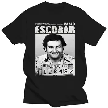 Novo Pablo Escobar T Shirt Plevela Mafije Scareface Luciano Capon Moških Bombaža T-shirt Plus Velikost T-Shirt Kratek Rokav Vrh Tees