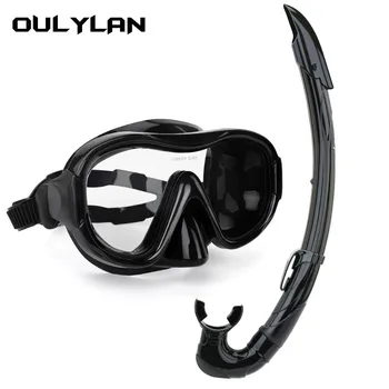 Oulylan Poklicno Potapljanje Masko Snorkel in Snorkels Očala Očala za Potapljanje, Plavanje Enostavno Dih Cevi Set Mask Snorkel