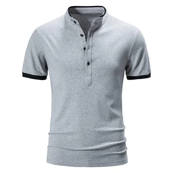 Poletne Majice Polo Moški Bombaža, Kratek Rokav Poslovnih Vzročno Polo Majice Barva Slim Vrhovi Tees Moda moška Oblačila 2023