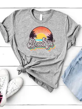 Počitnice na Plaži Srčkan 90. letih Ženske Obleke Graphic T-shirt Kratek Rokav Poletje Gospa Moda Tisk Ženska Majica Tee