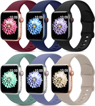 silikonski trak za Apple watch ultra 49 mm 7/SE generacije barva gumb silikonski watch metulj slika-8 sponke zapestnica
