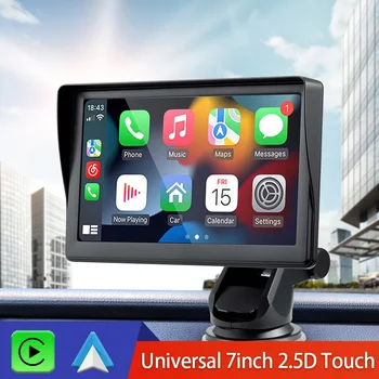 Univerzalni 7inch Avto Radio FM Večpredstavnostna Video Predvajalnik Prenosni Brezžični Apple CarPlay Android Auto Zaslon na Dotik Za BMW, VW KIA