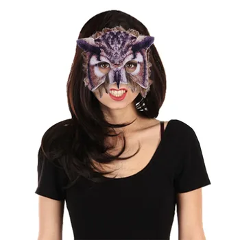 Velikonočni Zajec Masko Na Debelo Halloween Ličila Žogo Dekoracijo Rekviziti Polovico Obraza Živali Tiger Masko