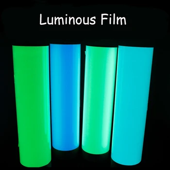 Velikosti A4 Film, Zeleno ali Modro Svetlobo Visoke Kakovosti Svetlost Svetlobna Fluorescentna Nalepka