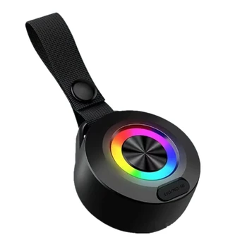 1Set Bluetooth Zvočnik Mini Prenosni Zvočnik RGB Pisane Luči Subwoofer Nepremočljiva Šport