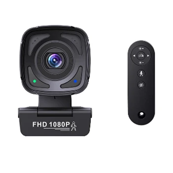 Webcam 1080P Auto Tracking Pretakanje Kamera Mini Kamere Poučevanja Webcam 1080P 30Fps Kamero Z Daljinsko upravljanje Fotoaparata
